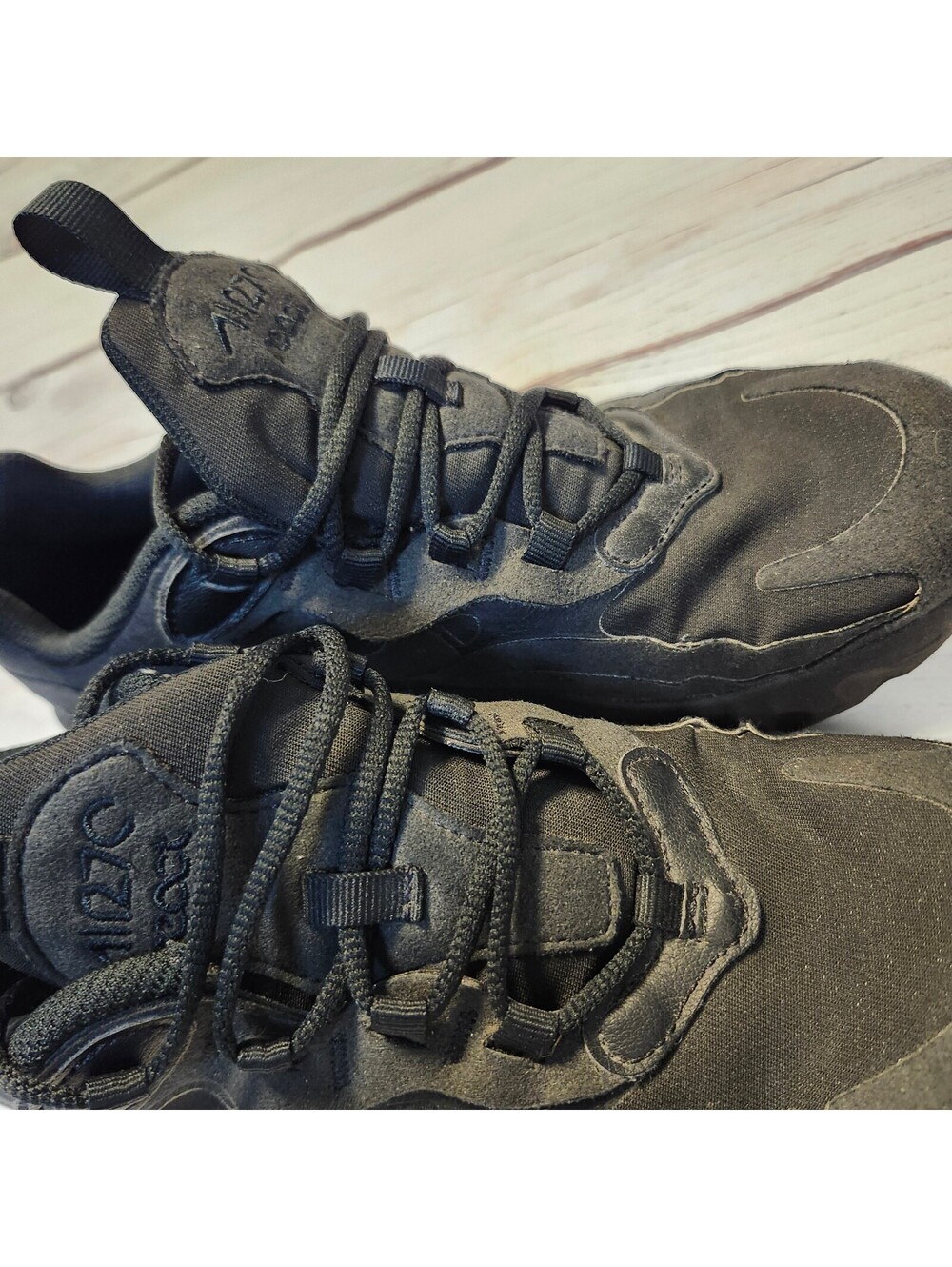 Nike Air Max 270 Black Athletic Sneakers Size 5.5Y - Picture 12 of 12